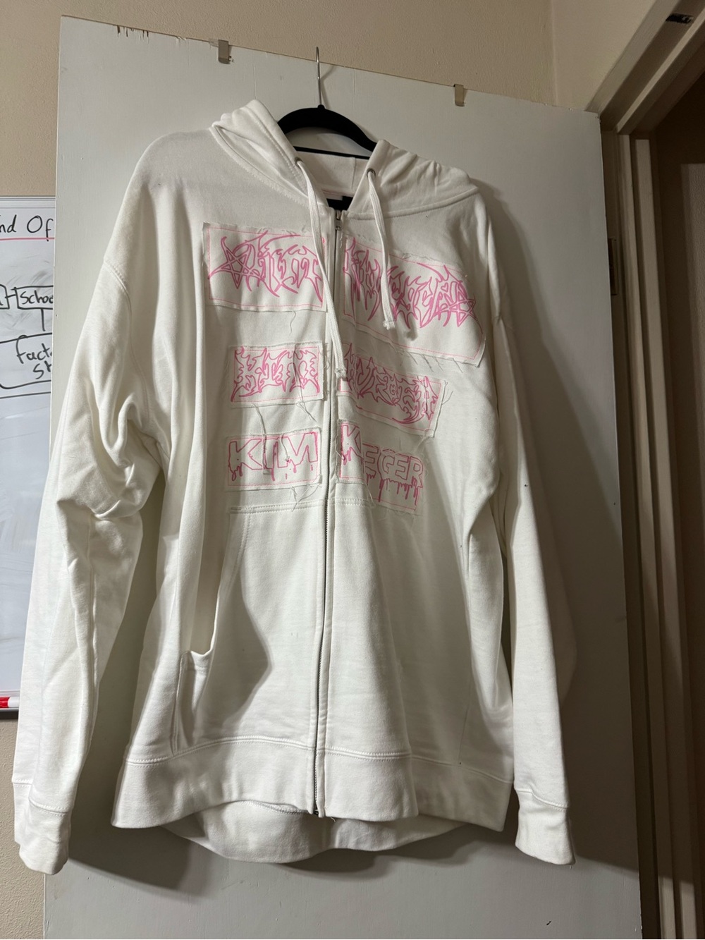 Kim Krueger Valentine zip up hoodie